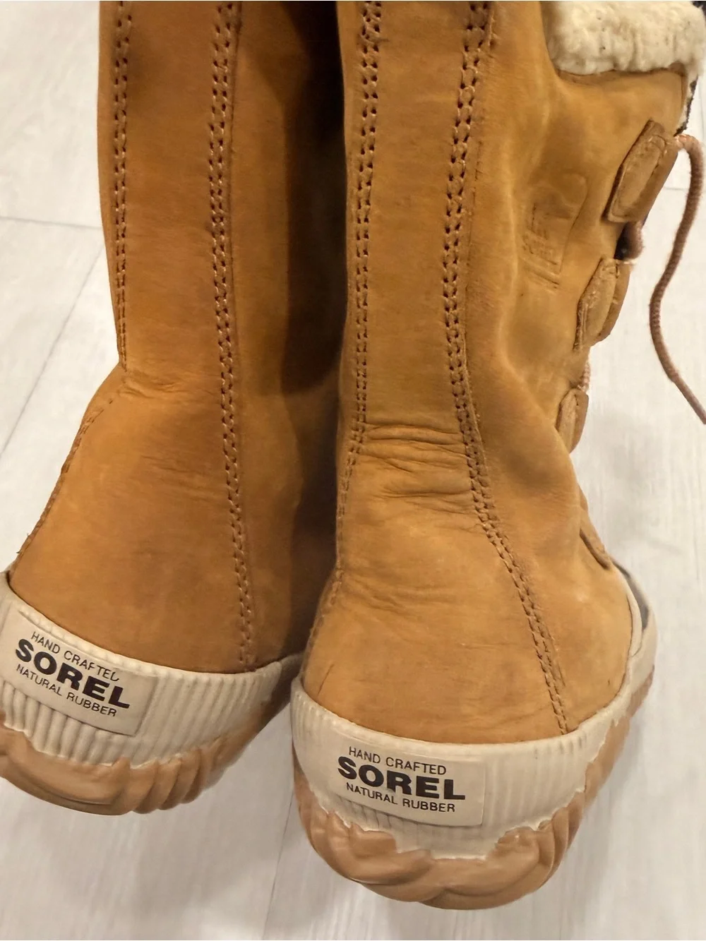 Sorel Waterproof Winter Duck Boots Faux Fur Brown Size 6.5 - Picture 8 of 8